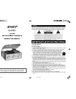 Preview for 1 page of Jensen JTA-220 Instruction Manual