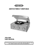 Jensen JTA-220A User Manual предпросмотр