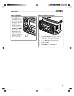 Preview for 5 page of Jensen KDC 9520 Operation Manual