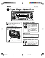 Предварительный просмотр 8 страницы Jensen KDC 9520 Operation Manual