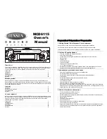 Предварительный просмотр 1 страницы Jensen MCD6115 Owner'S Manual