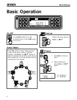 Preview for 2 page of Jensen MCD9424JA Operation Manual