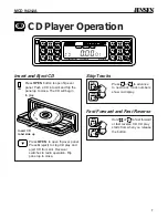 Preview for 7 page of Jensen MCD9424RC - Radio / CD Player Operation Manual