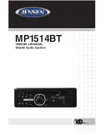 Jensen MP1514BT Owner'S Manual preview