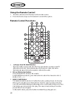 Предварительный просмотр 20 страницы Jensen MP1514BT Owner'S Manual