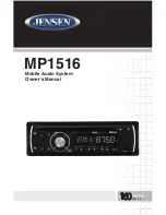 Предварительный просмотр 1 страницы Jensen MP1516 Owner'S Manual