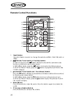 Предварительный просмотр 20 страницы Jensen MP1516 Owner'S Manual