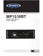 Jensen MP1516BT Owner'S Manual предпросмотр