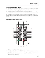 Preview for 21 page of Jensen MP1516BT Owner'S Manual