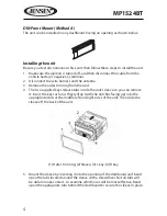 Предварительный просмотр 6 страницы Jensen MP1524BT Owner'S Manual