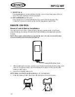 Предварительный просмотр 14 страницы Jensen MP1524BT Owner'S Manual