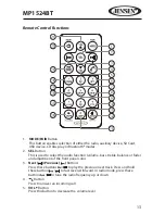 Предварительный просмотр 15 страницы Jensen MP1524BT Owner'S Manual