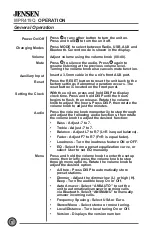 Preview for 8 page of Jensen MPQ914 Installation & Owner'S Manual