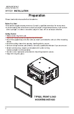 Предварительный просмотр 2 страницы Jensen MPR529 Installation & Owner'S Manual