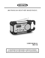 Предварительный просмотр 1 страницы Jensen MR-750 User Manual