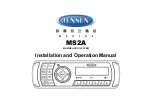 Jensen MS2ABK Installation And Operation Manual preview