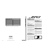 Preview for 1 page of Jensen Multi-Purpose Speakers JS43 Owner'S Manual