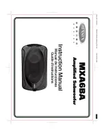 Preview for 1 page of Jensen MXA6BA - 200 Watt Marine Subwoofer Instruction Manual