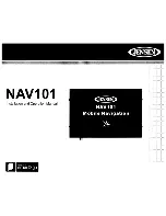 Предварительный просмотр 1 страницы Jensen NAV101 Operation Manual