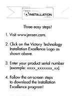 Preview for 27 page of Jensen NAV101 Operation Manual