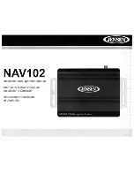 Предварительный просмотр 1 страницы Jensen NAV102 Installation And Operation Manual