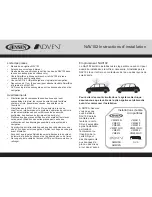 Предварительный просмотр 5 страницы Jensen NAV102 Installation Manual