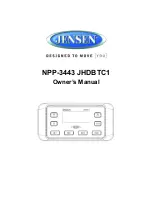 Предварительный просмотр 1 страницы Jensen NPP-3443 Owner'S Manual