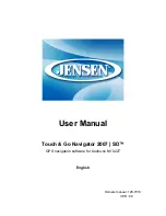 Jensen NVX227 User Manual preview