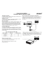 Предварительный просмотр 1 страницы Jensen Power250x2 Quick Start Manual