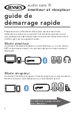 Предварительный просмотр 6 страницы Jensen RBTTX10 Quick Start Manual