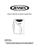 Jensen SCR-68C User Manual предпросмотр