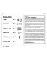 Preview for 2 page of Jensen Subwoofer JXA8BA Operating Instructions Manual