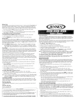 Preview for 14 page of Jensen TV940 Owner'S Manual