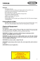 Preview for 4 page of Jensen VM9026 Operating Instructions Manual