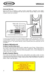 Preview for 7 page of Jensen VM9026 Operating Instructions Manual