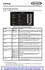 Preview for 10 page of Jensen VM9026 Operating Instructions Manual