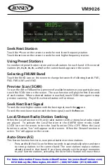 Preview for 15 page of Jensen VM9026 Operating Instructions Manual