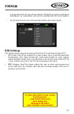 Preview for 16 page of Jensen VM9026 Operating Instructions Manual