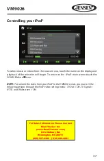 Preview for 38 page of Jensen VM9026 Operating Instructions Manual