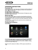 Preview for 6 page of Jensen VM9126 Operating Instructions Manual