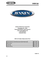 Preview for 52 page of Jensen VM9126 Operating Instructions Manual