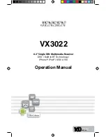 Предварительный просмотр 1 страницы Jensen VX3022 Operation Manual