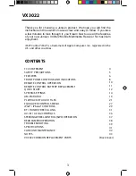 Preview for 2 page of Jensen VX3022 Operation Manual