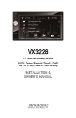 Предварительный просмотр 1 страницы Jensen VX3228 Installation & Owner'S Manual