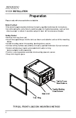 Предварительный просмотр 2 страницы Jensen VX3228 Installation & Owner'S Manual