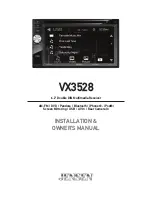 Предварительный просмотр 1 страницы Jensen VX3528 Installation & Owner'S Manual