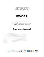 Jensen VX4012 Operation Manual preview