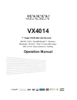 Preview for 1 page of Jensen VX4014 Operation Manual