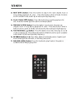 Preview for 12 page of Jensen VX4014 Operation Manual