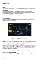Preview for 18 page of Jensen VX4024 Operation Manual